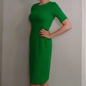 Green Ponte Sheath Dress - 6T - Lands' End - NWoT